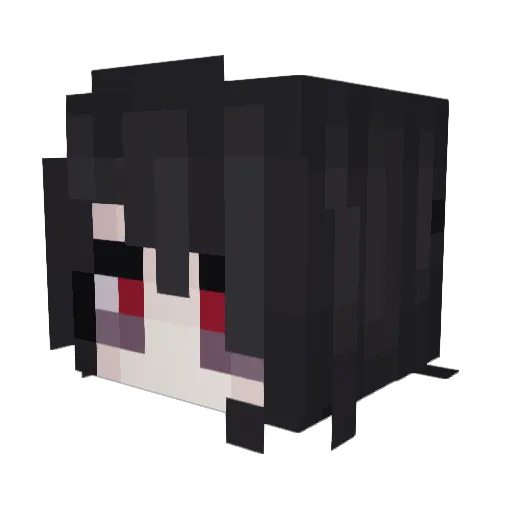 panthereal Minecraft avatar head, 3D render