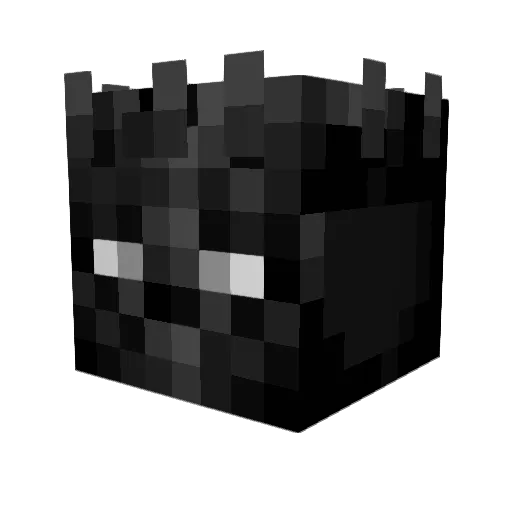 pantofle Minecraft avatar head, 3D render