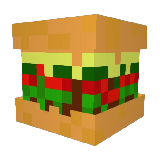 pantoufle_ninja Minecraft avatar head, 3D render