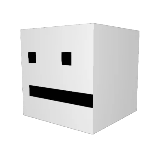 pants721 Minecraft avatar head, 3D render