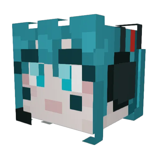 panvatar Minecraft avatar head, 3D render