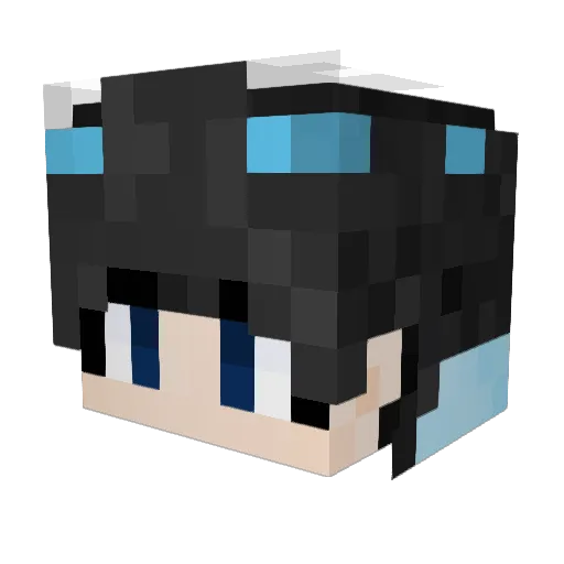 panweiyi Minecraft avatar head, 3D render
