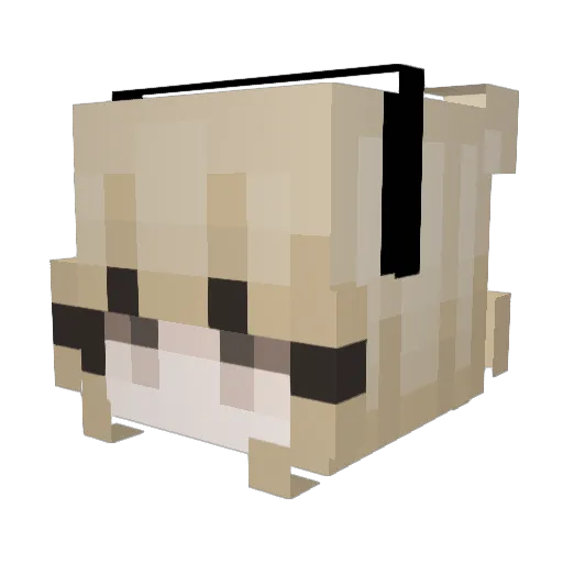 panzapro Minecraft avatar head, 3D render