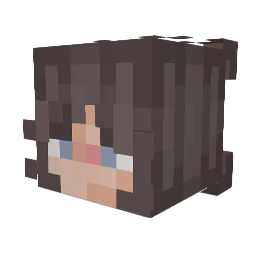 paolafrog Minecraft avatar head, 3D render