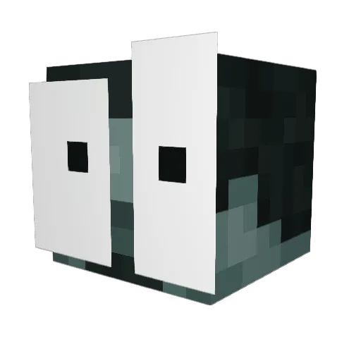 pap Minecraft avatar head, 3D render
