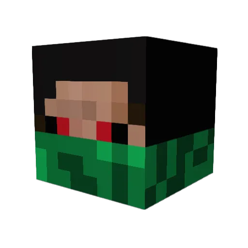 papa_engineer Minecraft avatar head, 3D render