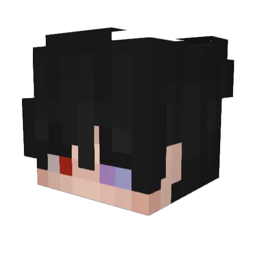 papaaa Minecraft avatar head, 3D render