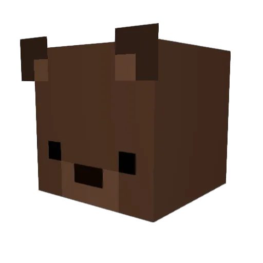 papabear_77 Minecraft avatar head, 3D render