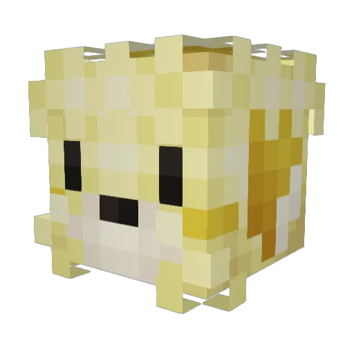 papabless2510 Minecraft avatar head, 3D render