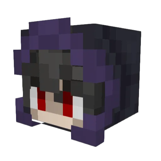 papahonee Minecraft avatar head, 3D render