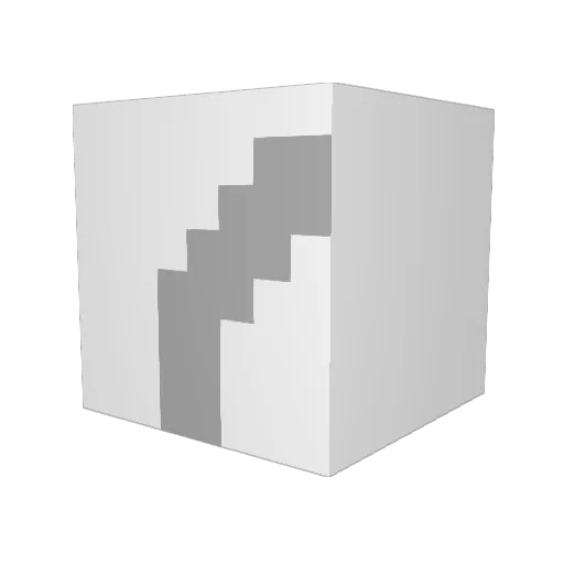 papailean Minecraft avatar head, 3D render