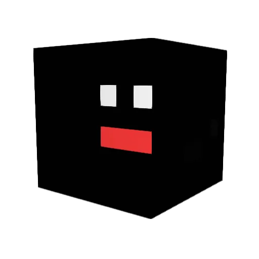 papaipai Minecraft avatar head, 3D render