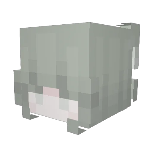 papaleca Minecraft avatar head, 3D render