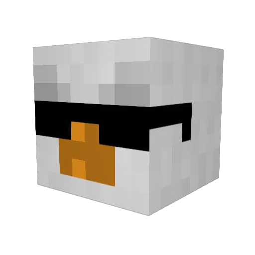papandgejl Minecraft avatar head, 3D render
