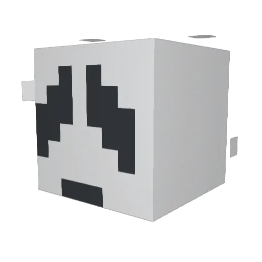 paparogh Minecraft avatar head, 3D render