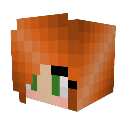 papatonyhill Minecraft avatar head, 3D render