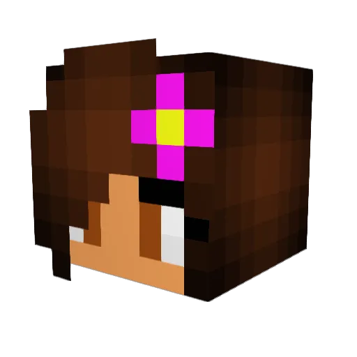 papaya209 Minecraft avatar head, 3D render