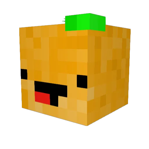 papdichaat Minecraft avatar head, 3D render