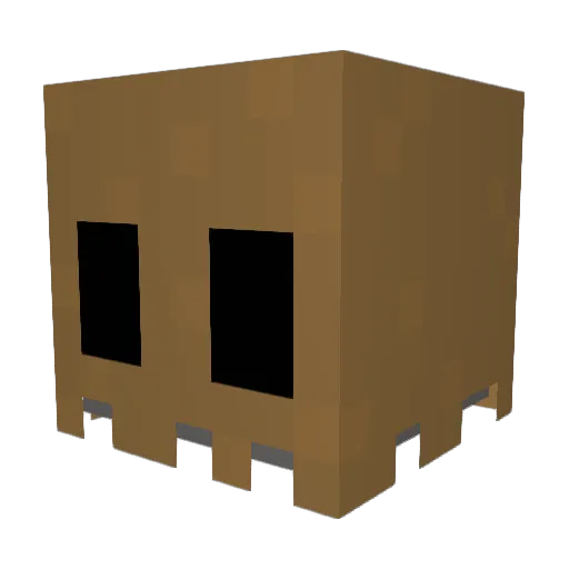 paperholders Minecraft avatar head, 3D render