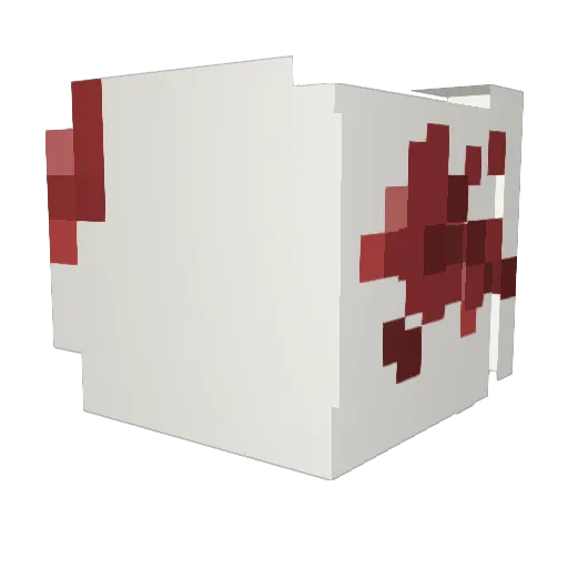 paperplate_ Minecraft avatar head, 3D render