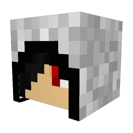 paperzombie1 Minecraft avatar head, 3D render