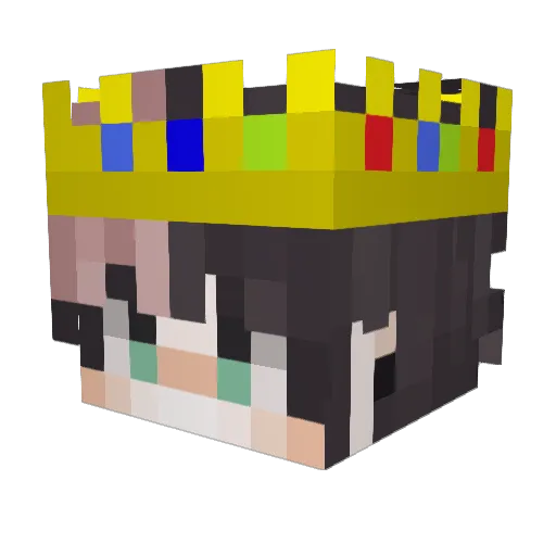 paphoved123 Minecraft avatar head, 3D render