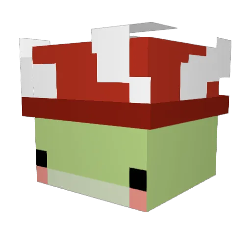 papichoolo10 Minecraft avatar head, 3D render