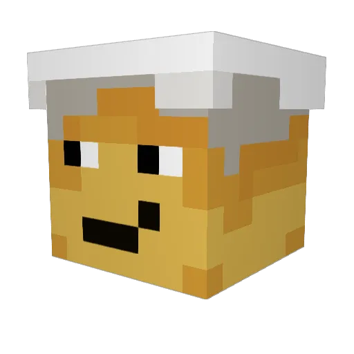 papiesz_69 Minecraft avatar head, 3D render
