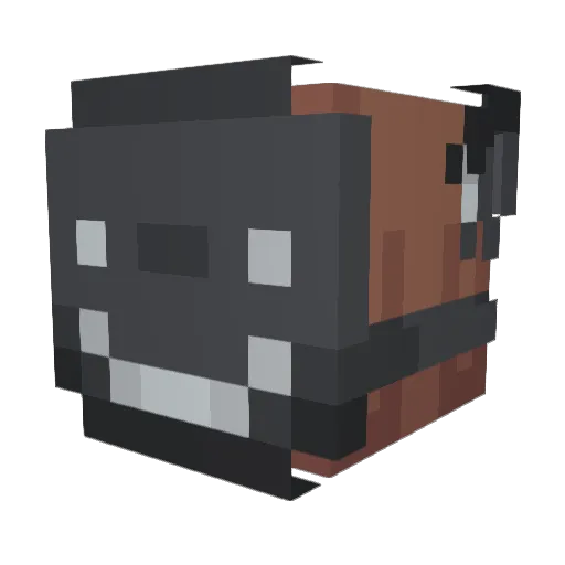papimarina Minecraft avatar head, 3D render