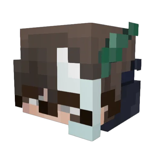 papinway Minecraft avatar head, 3D render
