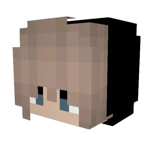 papiroso4ka Minecraft avatar head, 3D render