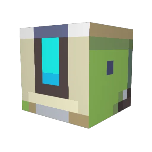 papishaffer Minecraft avatar head, 3D render