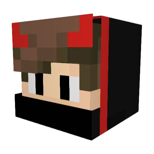 papislaw Minecraft avatar head, 3D render