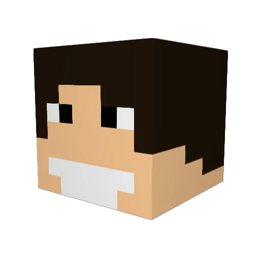 papit1 Minecraft avatar head, 3D render