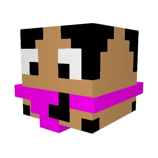 papotico_dios_GG Minecraft avatar head, 3D render