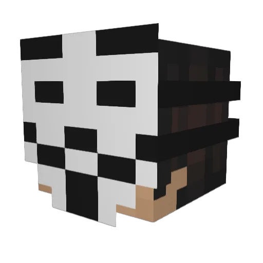 pappasmurfetto Minecraft avatar head, 3D render