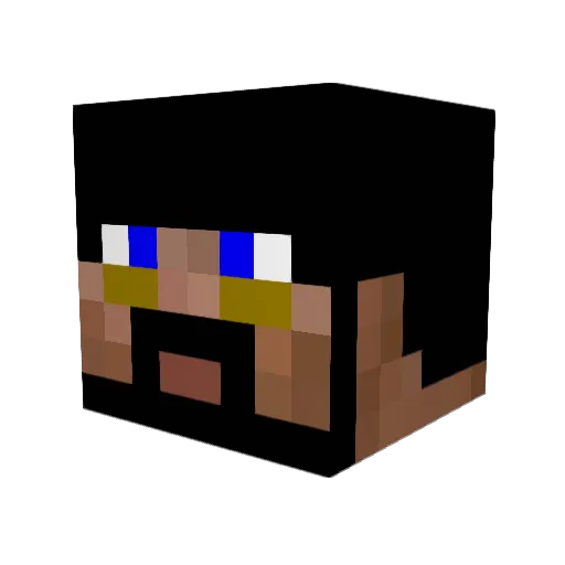 paprika3333 Minecraft avatar head, 3D render
