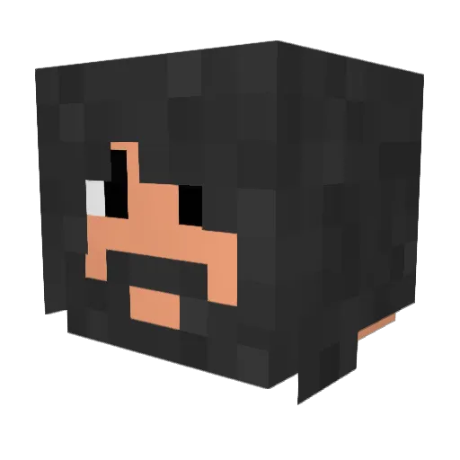 papster24 Minecraft avatar head, 3D render