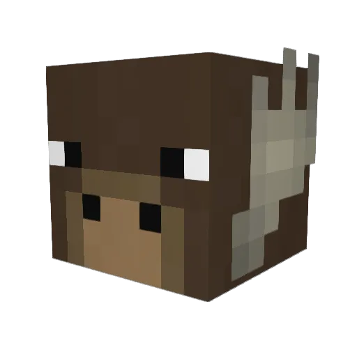 papyo Minecraft avatar head, 3D render