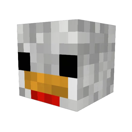 paqh Minecraft avatar head, 3D render