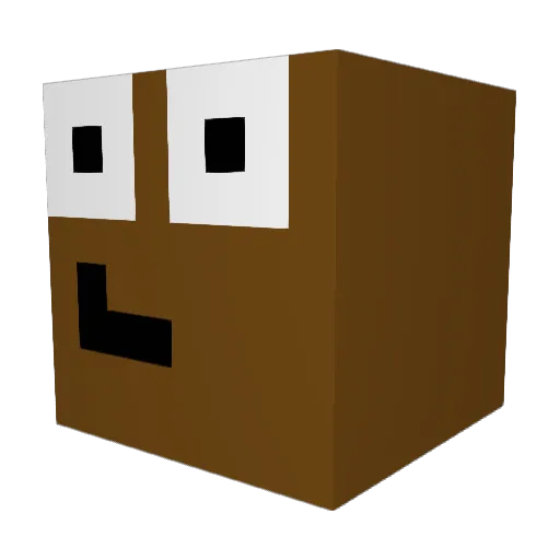 paquitomalito Minecraft avatar head, 3D render