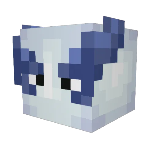 paragonvenom Minecraft avatar head, 3D render