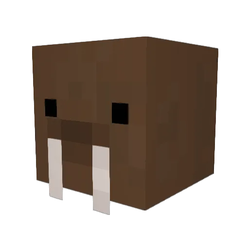 paragoose Minecraft avatar head, 3D render