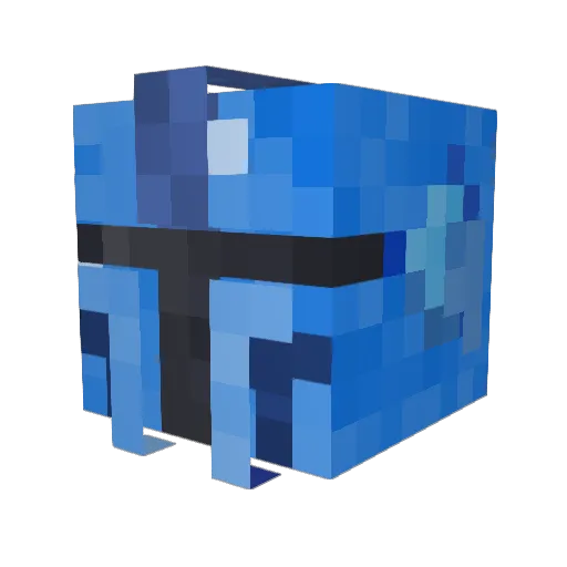 parajaxical Minecraft avatar head, 3D render
