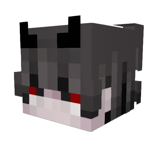 paralysdd Minecraft avatar head, 3D render