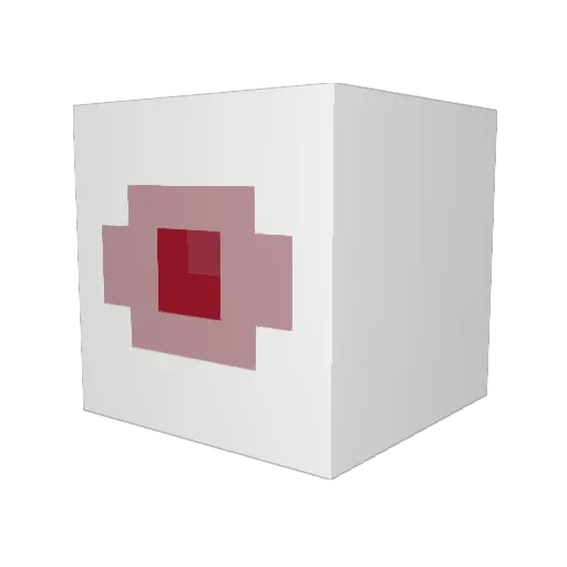 paramnesis Minecraft avatar head, 3D render