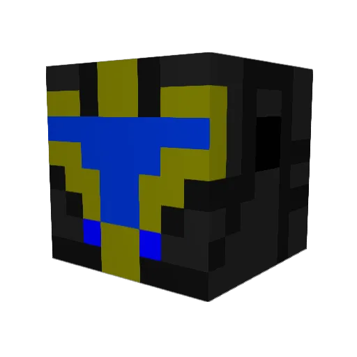 paramonga Minecraft avatar head, 3D render