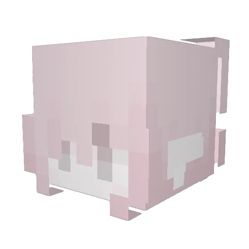 paranoia Minecraft avatar head, 3D render