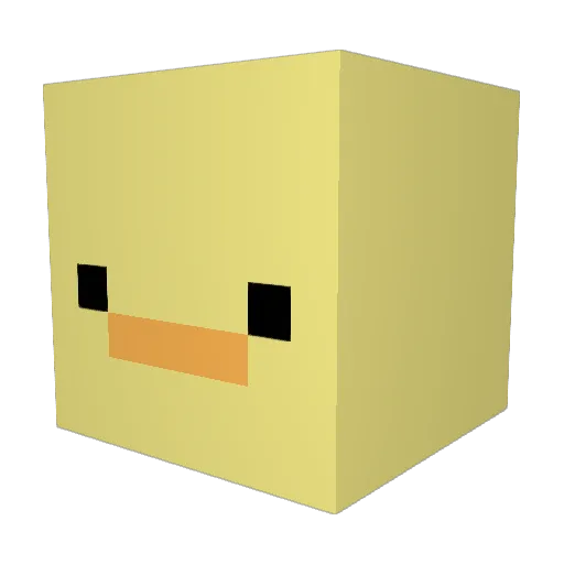 paranoidaxe Minecraft avatar head, 3D render