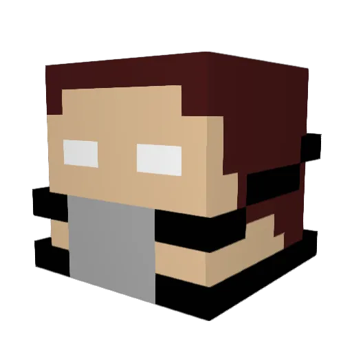 parapoepkip Minecraft avatar head, 3D render